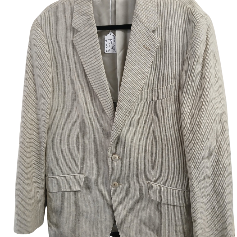 Robert Talbott Carmel, Beige Pinstripe Blazer
